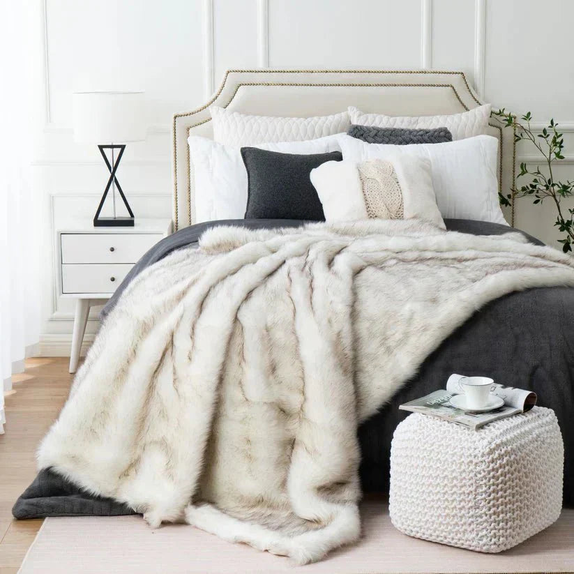 Luxury Faux Fox Fur Blanket